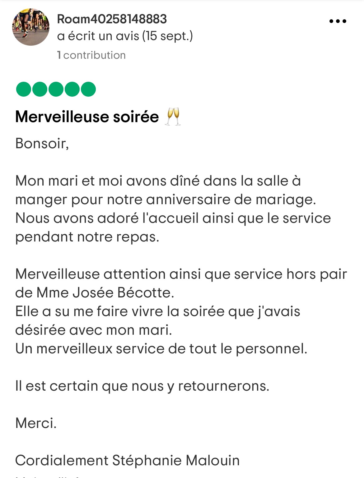 commentaire restaurant 1 commentaire restaurant 1
