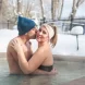 couple bains nordiques hiver