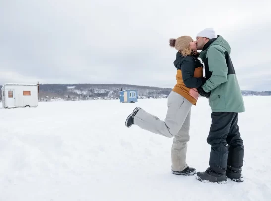 Couple hiver