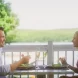 Repas sur la terrasse