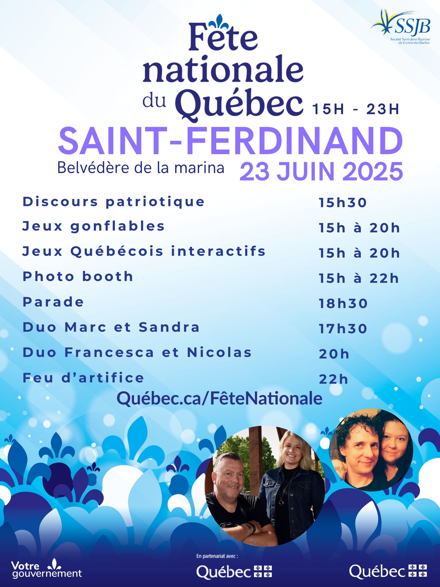Fete Nationale St Ferdinand 2025 Affiche Fête Nationale St-Ferdinand 2025