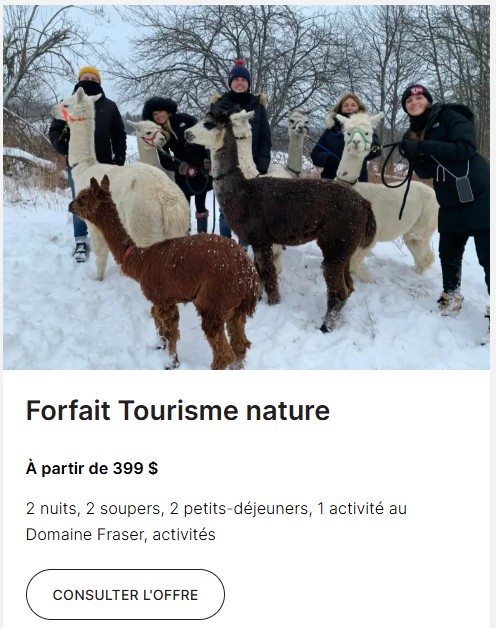 Forfait Tourisme Nature Forfait Tourisme Nature