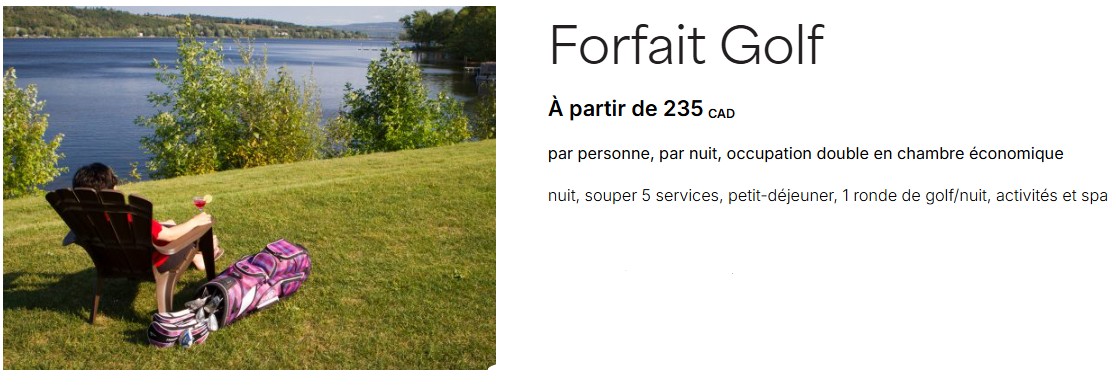 Forfait Golf Forfait Golf
